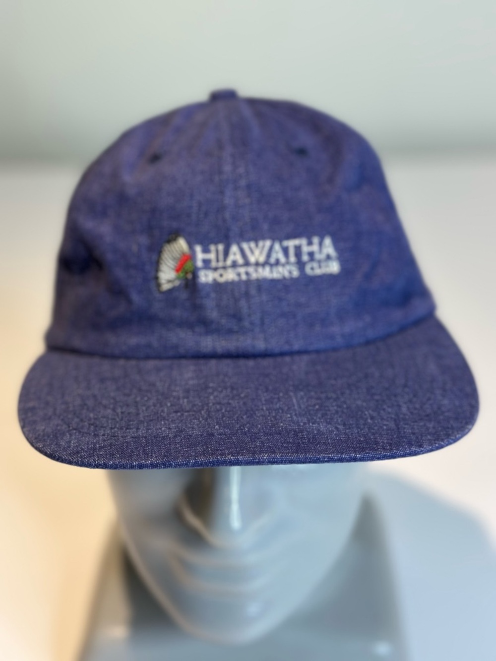 Nissin Cap Navy Blue Embroidered Hat